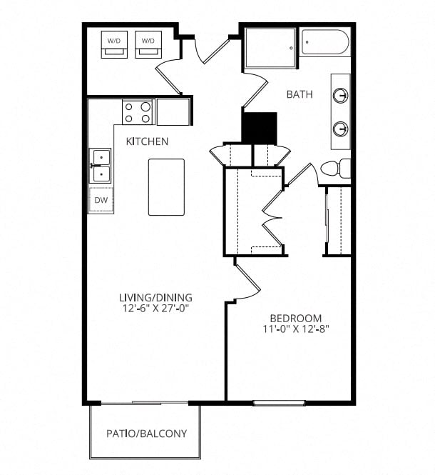 B21 1x1 floor plan